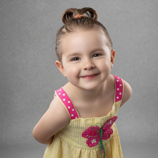 Little Anna smiling